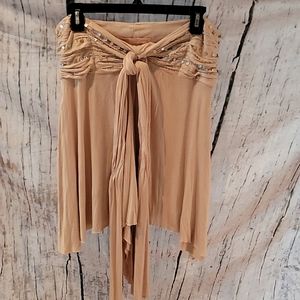 Miss Me strapless top with ties in front